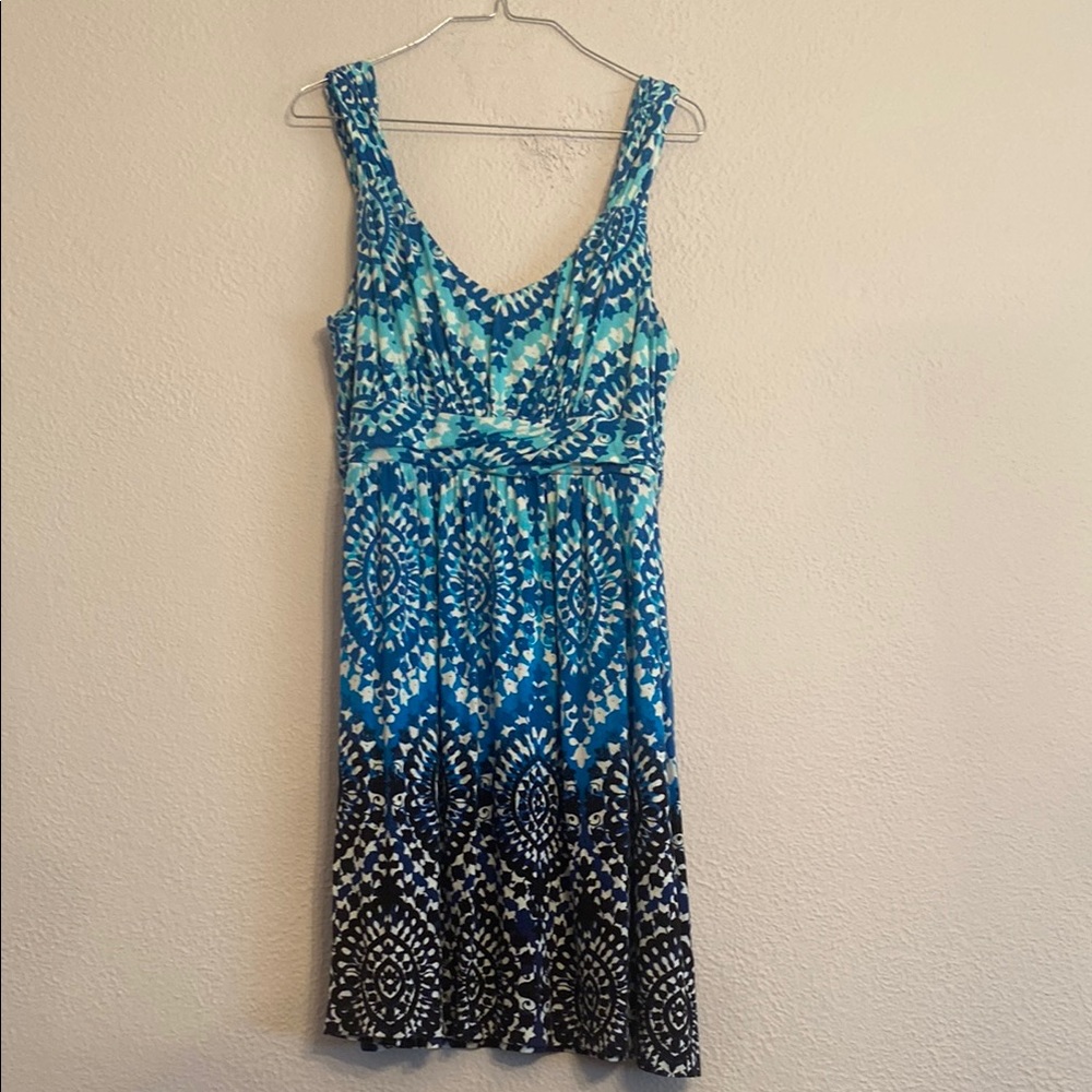 Style & Co. Blue Sequin Embellished Midi Sundress